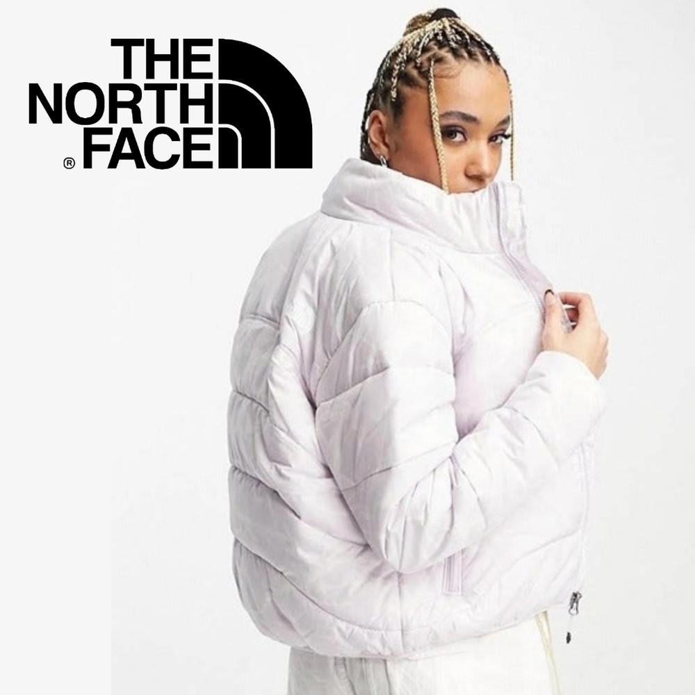 THE NORTH FACE Limited Edition Plus Size (XXL) Lavender Swirl Puffer Jacket - Picture 2 of 14